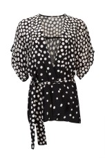 Casaco kimono polka dot