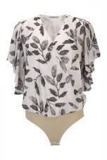 Body cruzado estampado