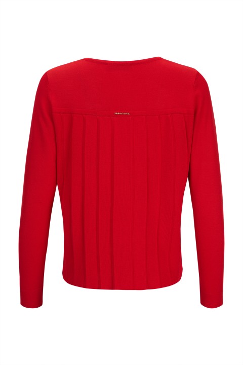 Chaqueta de punto con trabillas