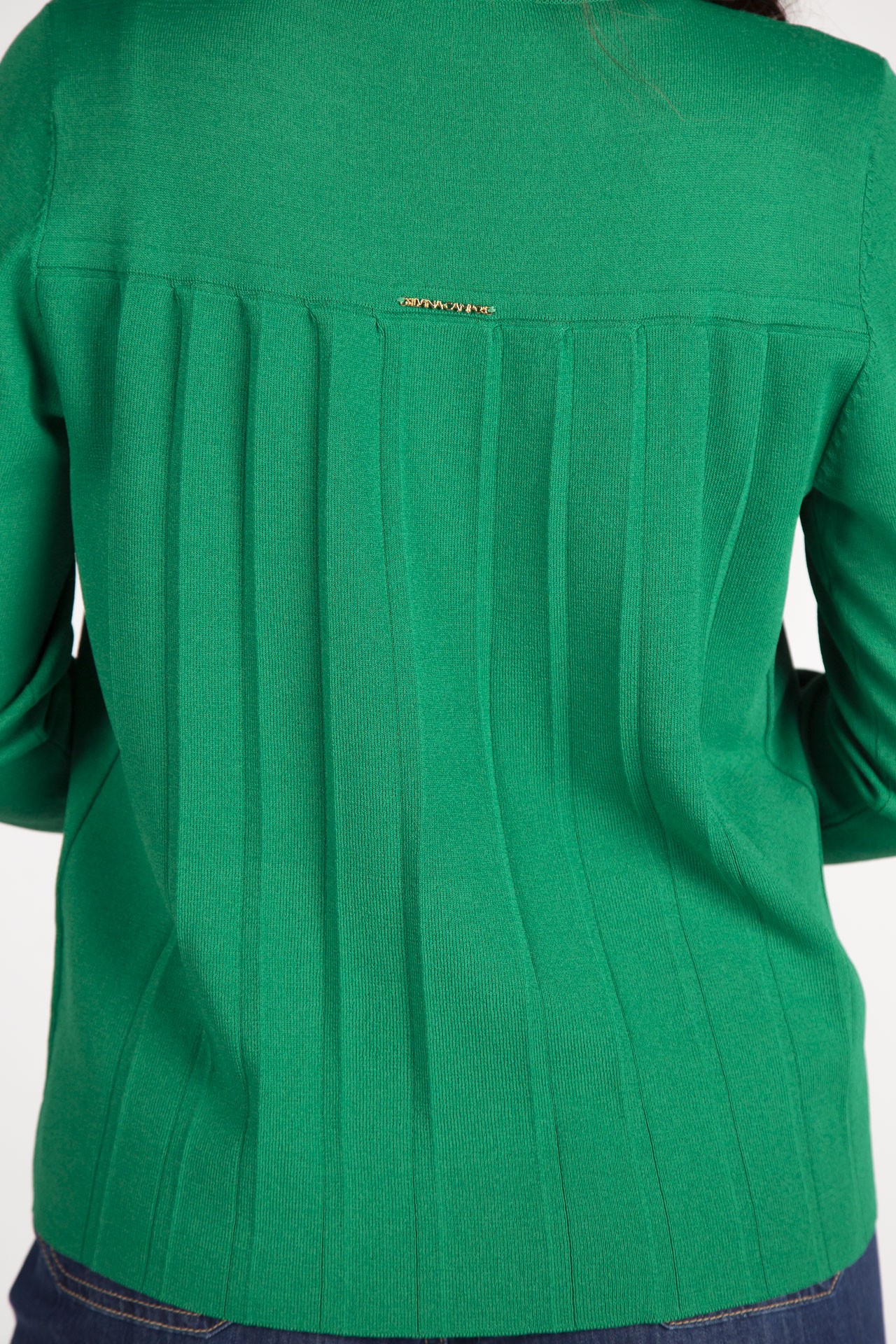 Chaqueta de punto con trabillas