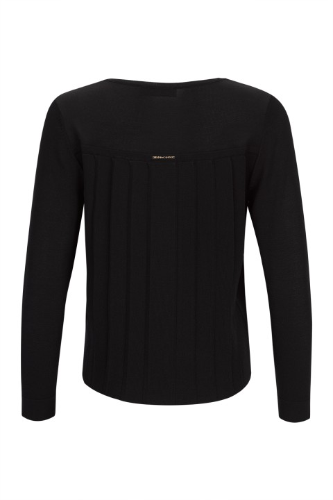 Chaqueta de punto con trabillas