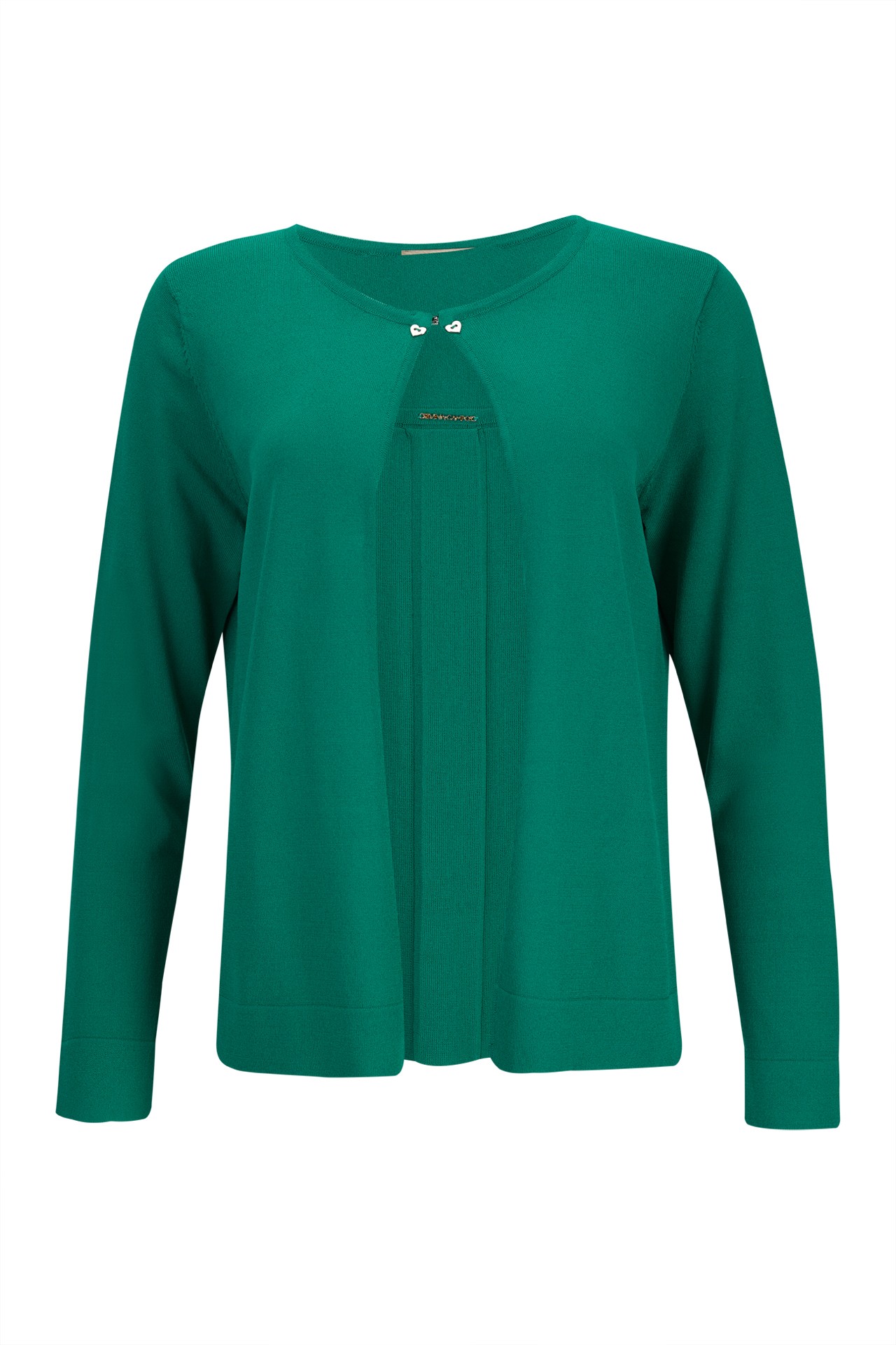 Chaqueta de punto con trabillas