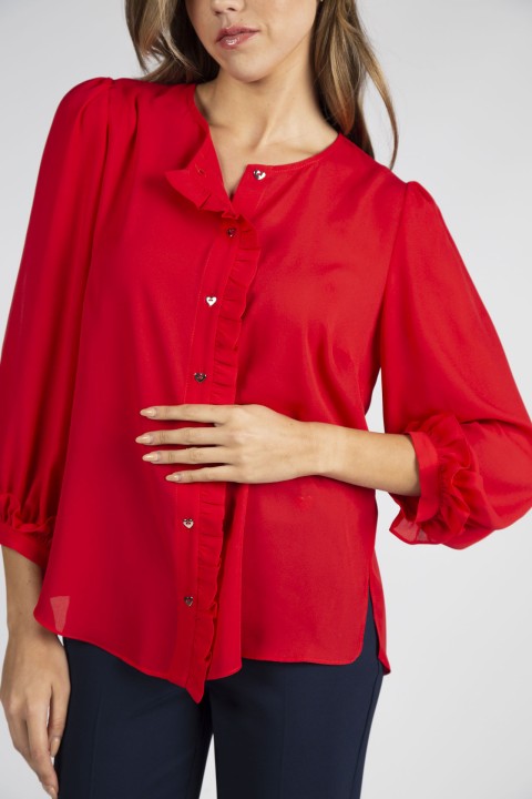 Gathered blouse