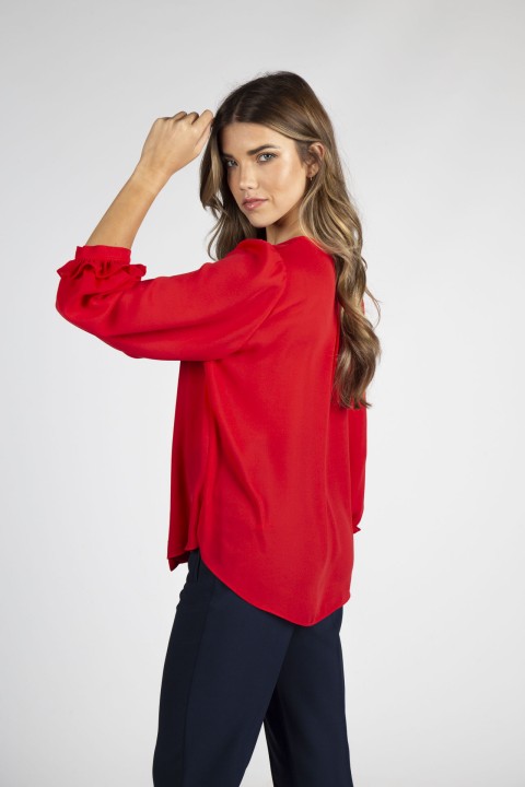 Gathered blouse