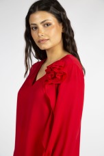 3D flower blouse