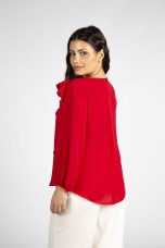 3D flower blouse