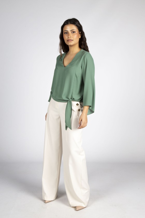 Túnica detalle de nudo