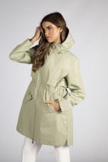 Parka larga con capucha