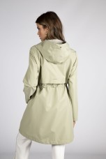 Parka larga con capucha