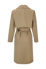 Long-sleeved trench coat with a classic cut