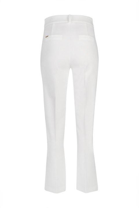 Split-detail flared trousers