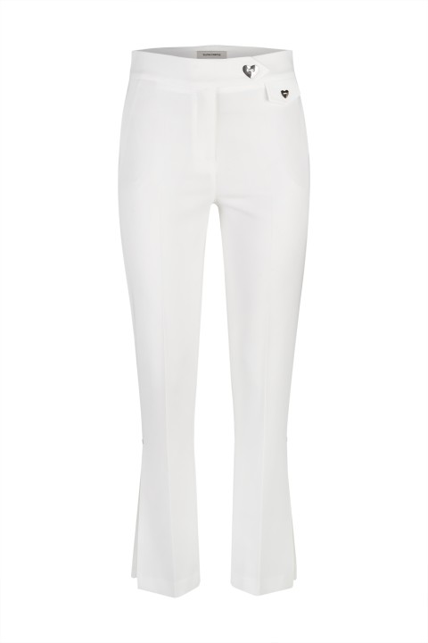 Split-detail flared trousers