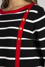 Camisola de malha s riscas