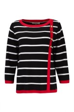 Camisola de malha s riscas