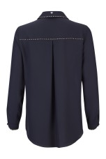 Shirt with gold studs