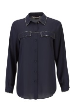 Shirt with gold studs
