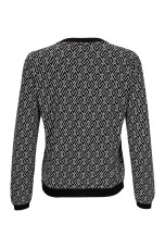 Geometric pattern cardigan