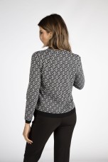 Geometric pattern cardigan