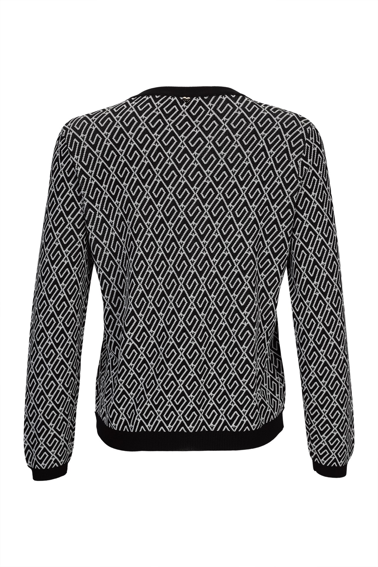 Chaqueta de punto con estampado geométrico