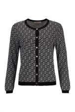 Geometric pattern cardigan