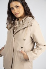 Parka with detachable waistcoat