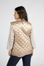 Parka with detachable waistcoat