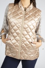 Parka with detachable waistcoat