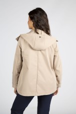 Parka with detachable waistcoat