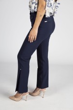 Split-detail flared trousers