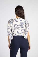 Body cruzado estampado