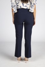 Split-detail flared trousers