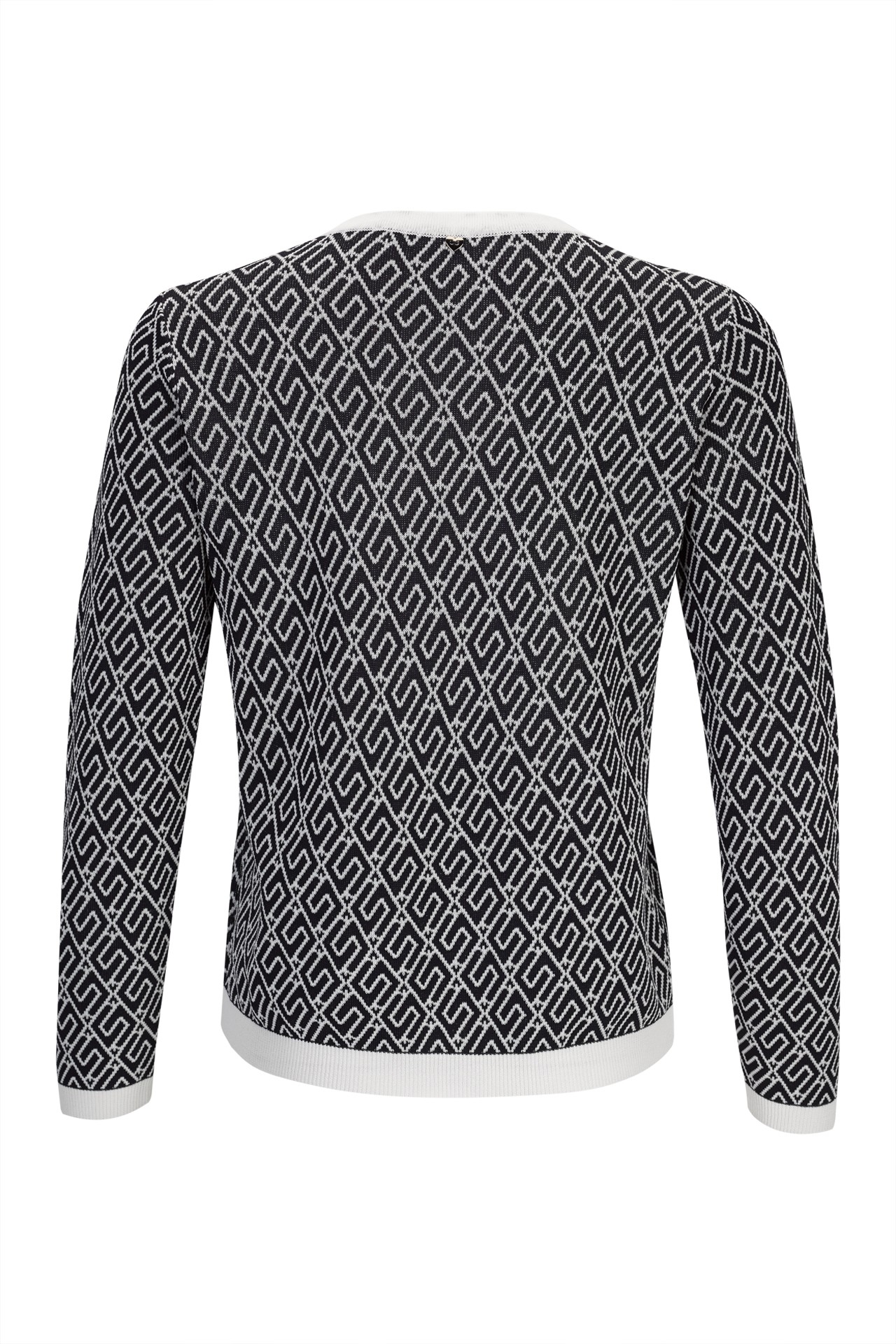 Chaqueta de punto con estampado geométrico