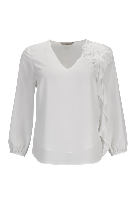 3D flower blouse