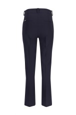 Split-detail flared trousers