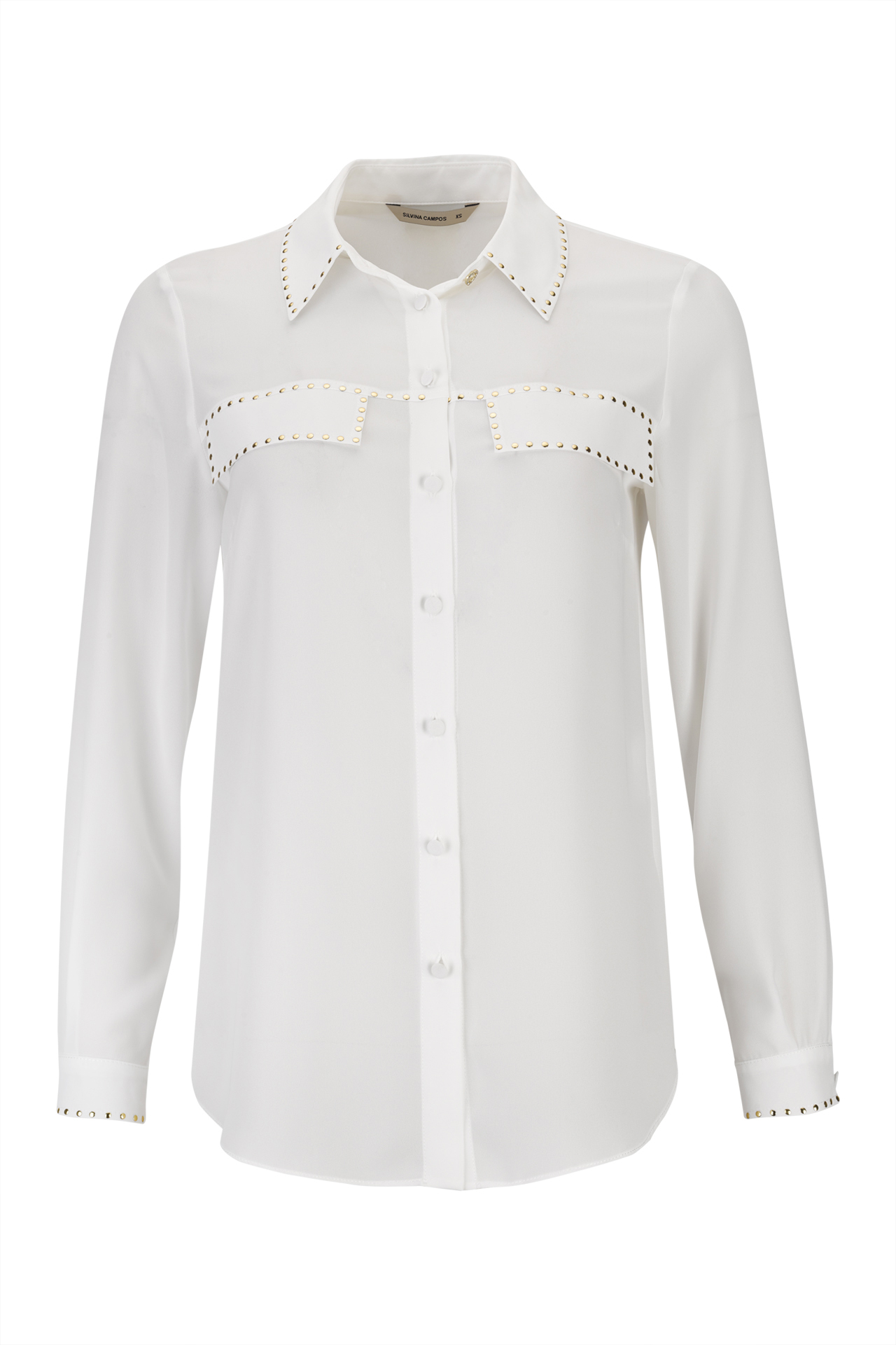 Blusa con tachuelas doradas