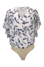 Body cruzado estampado