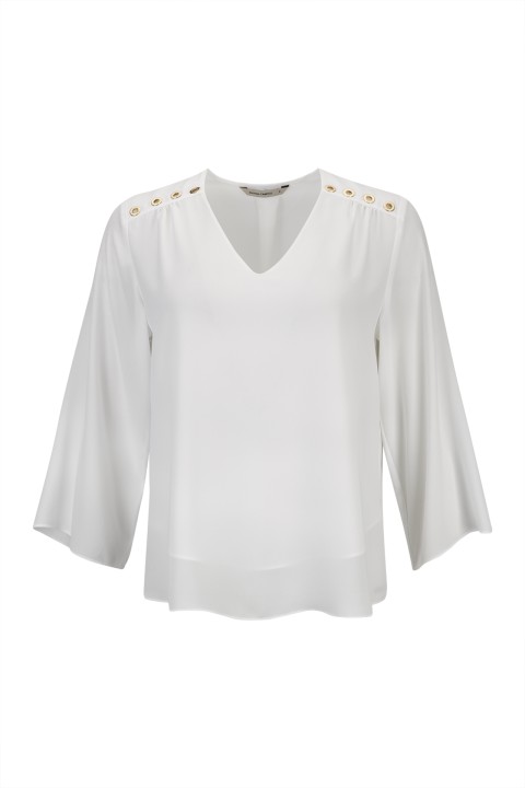 Eyelet-detail shirt Eyelet-detail shirt