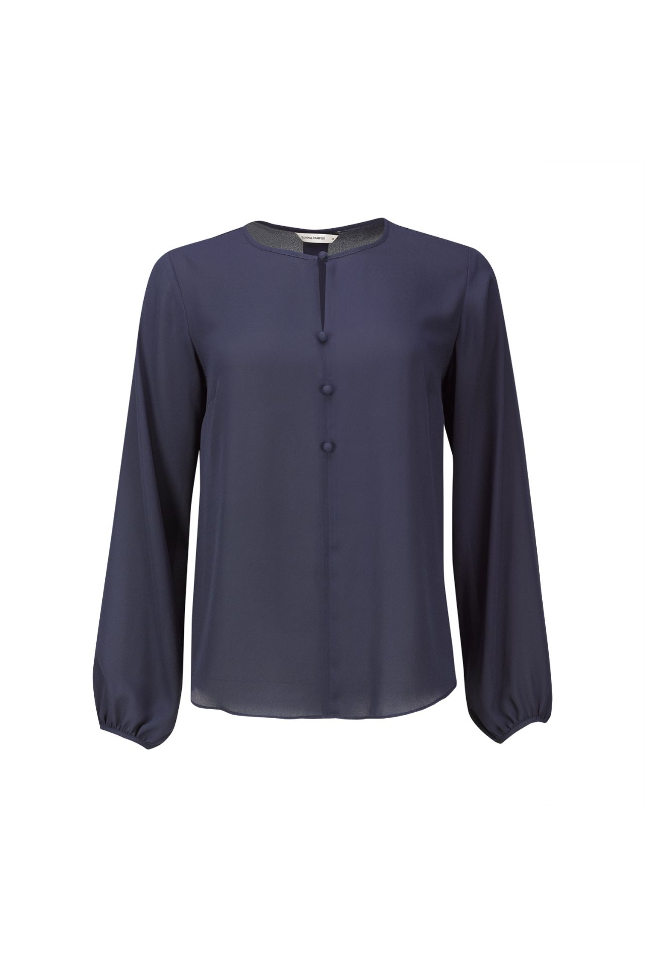 Túnica con botones forrados