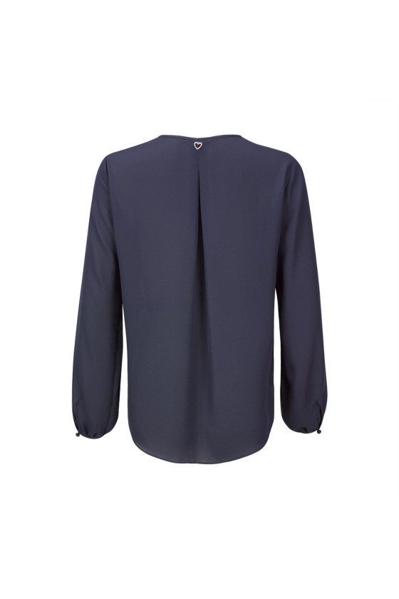 Lined button blouse