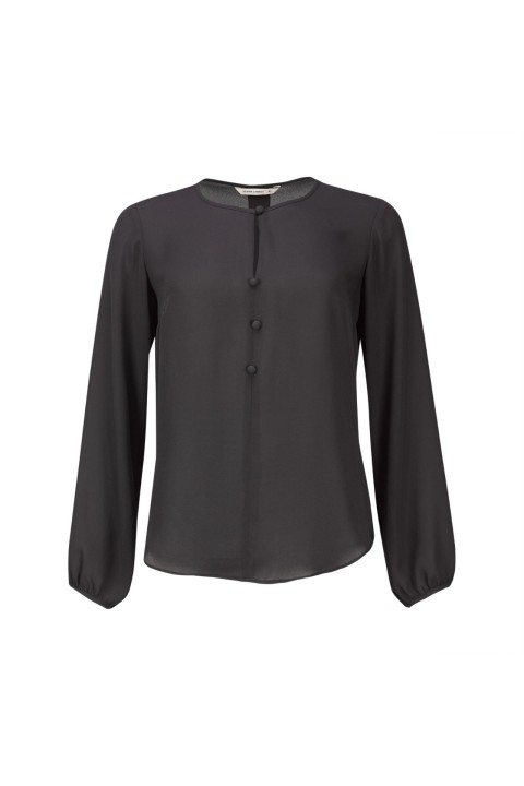 Lined button blouse