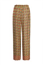 Pantalones palazzo con estampado tnico