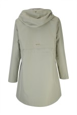 Parka larga con capucha