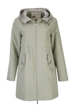 Parka larga con capucha