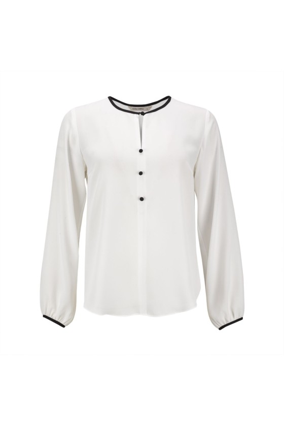 Lined button blouse