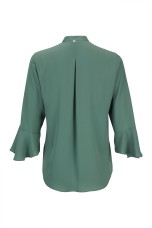 V-neck blouse with gathers