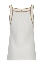 Top com detalhes contrastantes