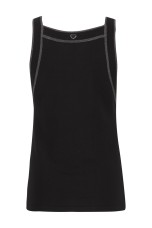 Top com detalhes contrastantes