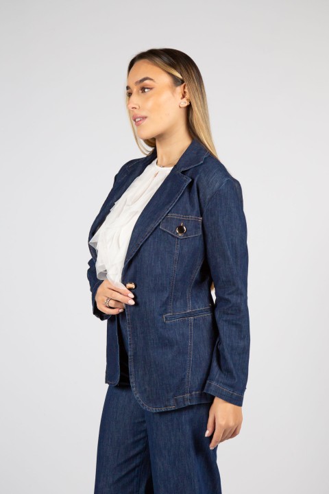 Denim blazer