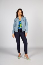 Tnica ilhs estampada
