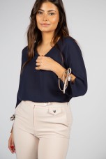 Bow detail blouse